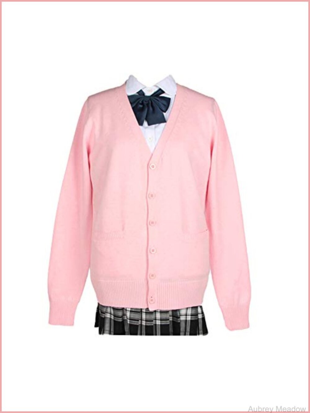 V-Neck Long Sleeve Button Down Knit Cardigan with Pockets